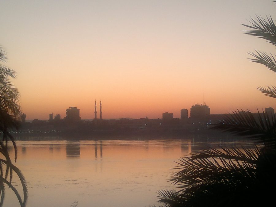 Nil-Uferpromenade in Sohag, Gouvernement Sauhadsch