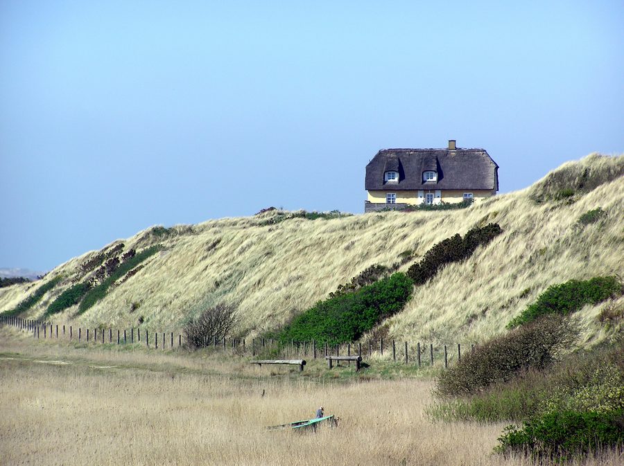 Haus auf einer Anhöhe in Nymindegab im Westen Jütlands