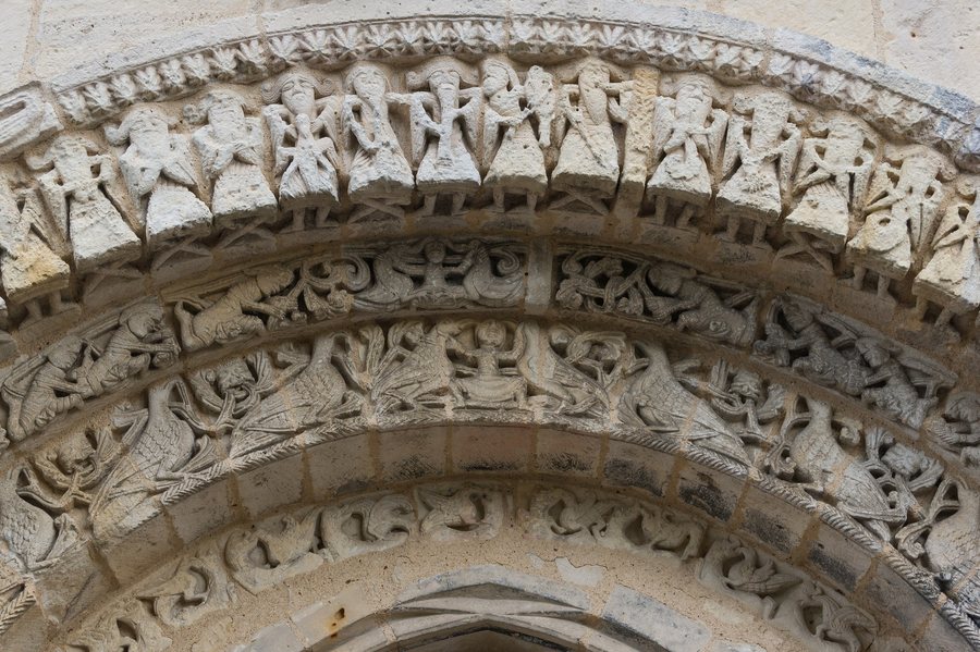 File:Romanesque portal close up church Notre-Dame Avy Charente Maritime.jpg