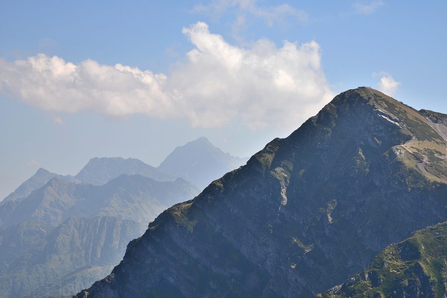 Catena montuosa nel Parco Nazionale di Sochi nella regione di Krasnodar