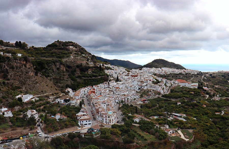 Vista di Frigiliana in Andalusia