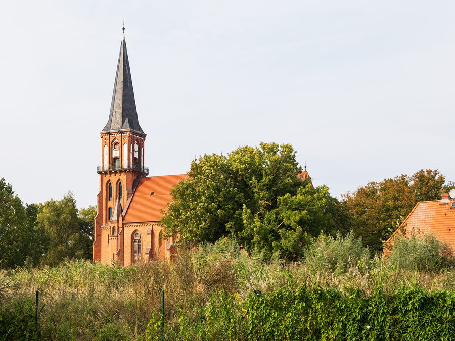 Chiesa a Wustrow su Fischland nel Meclemburgo-Pomerania Anteriore