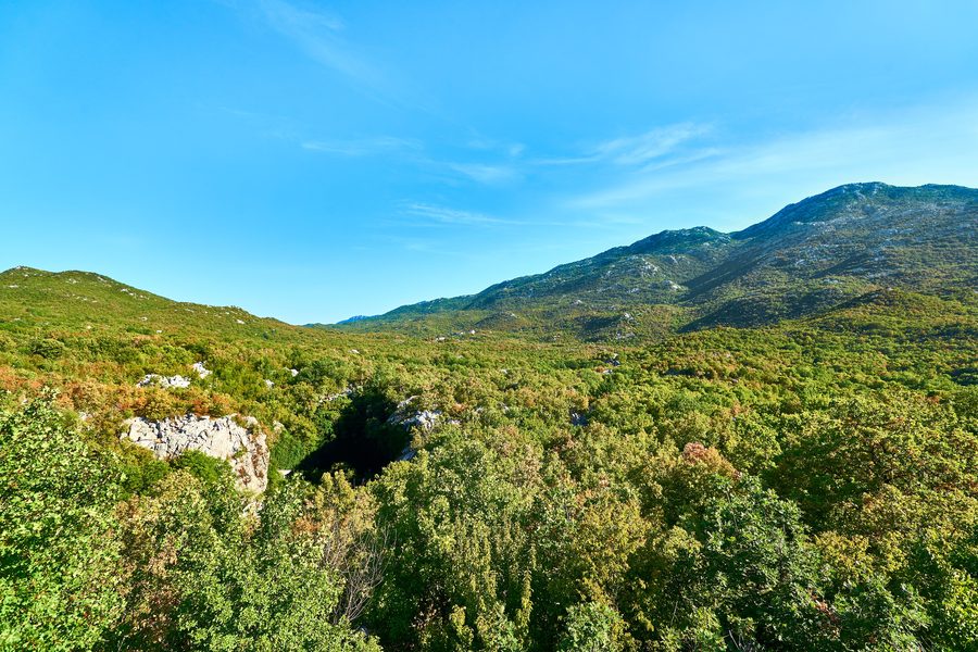 Valle del Veliki Kabal davanti a Donji Dolac
