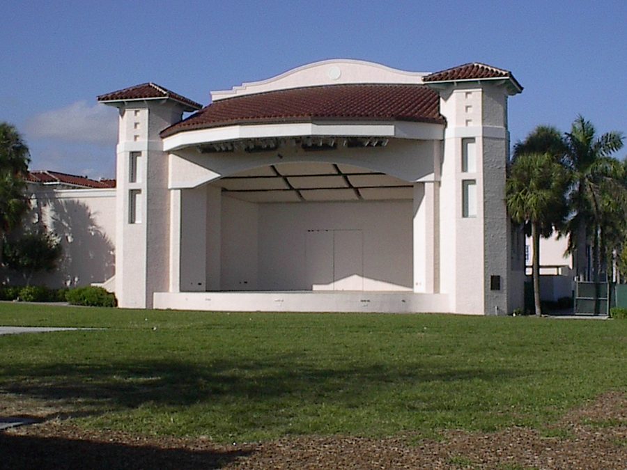 Anfiteatro e padiglione per eventi a Old School Square a Delray Beach
