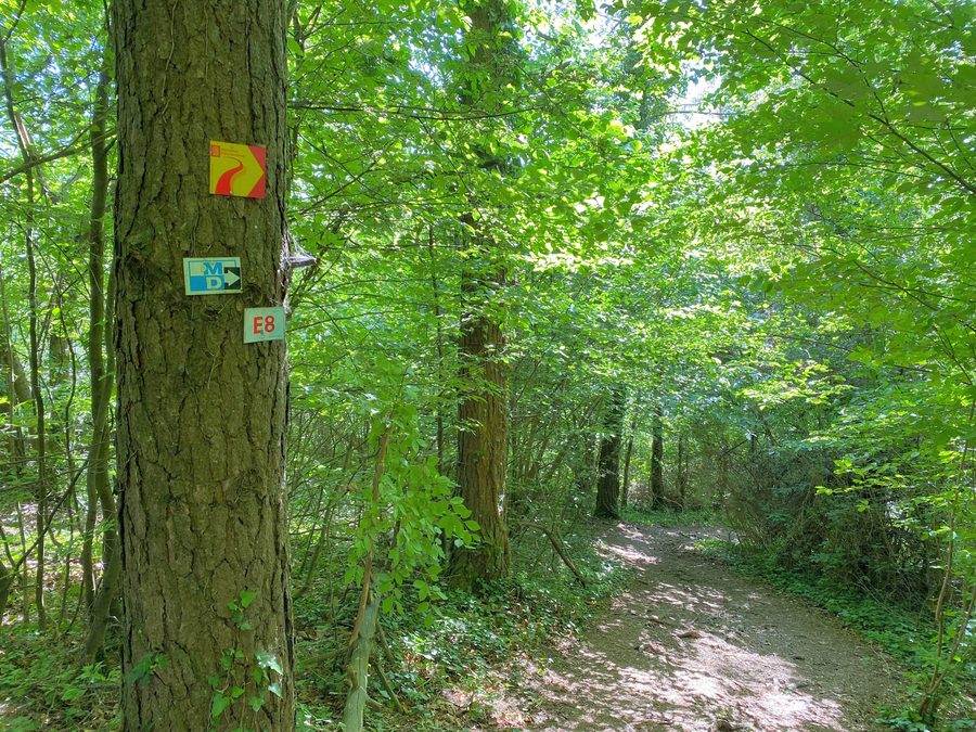 Landschaft am Altmühltal-Panoramaweg bei Obereichstätt im Landkreis Eichstätt