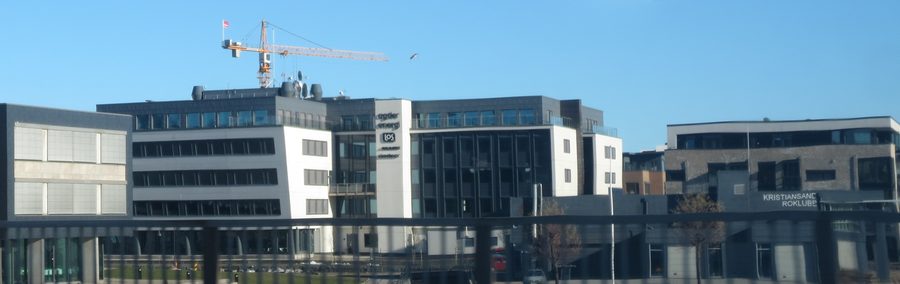 Vista della città di Kristiansand in Norvegia
