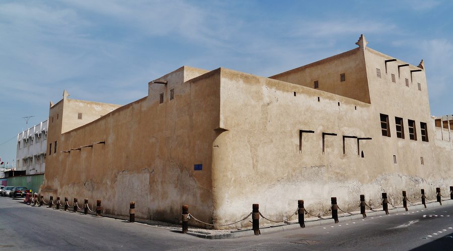 Außenansicht des Shaikh Isa bin Ali House in Muharraq, Bahrain