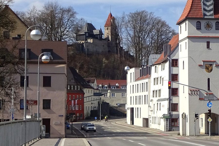 Vista dalla Burghalde sul centro storico di Kempten