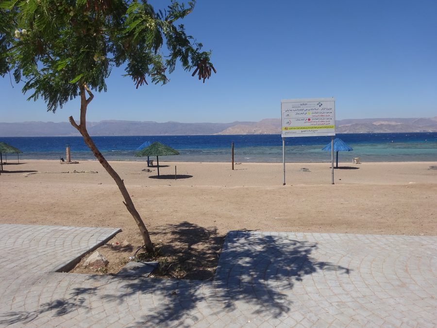 South Beach an der Küste von Aqaba in Jordanien