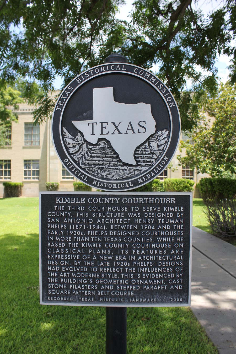 Palazzo di giustizia della contea di Kimble a Junction, Texas
