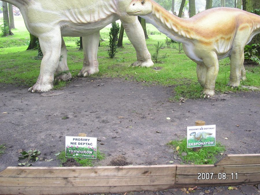 Dinosaur attraction at Zaurolandia in Rogowo, Poland