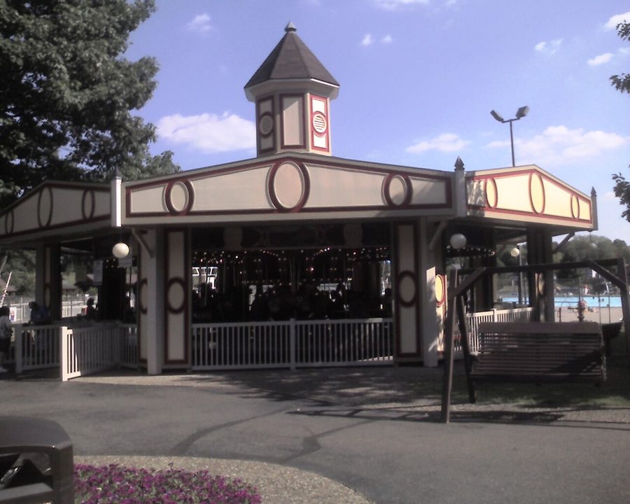 Giostra a Tuscora Park a New Philadelphia, Ohio