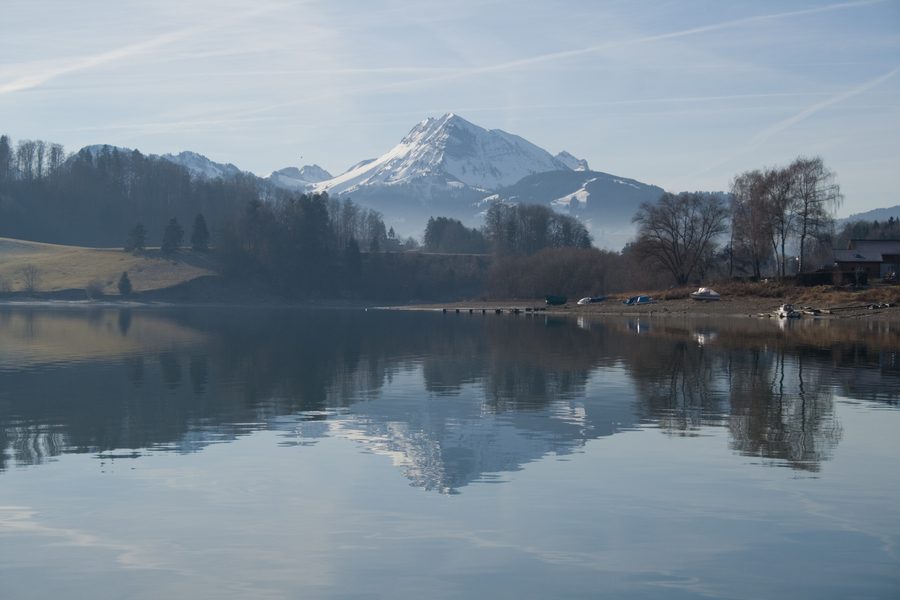 Moléson dal Lago di Gruyère