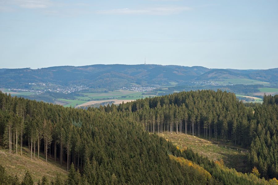 Die Hunau im Sauerland, gesehen vom Ösenberg