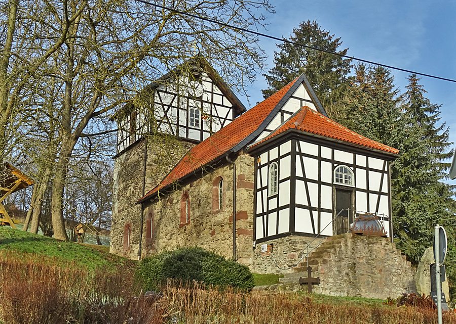 Dorfkirche St. Philippi und Jacobi in Rodishain von Südosten