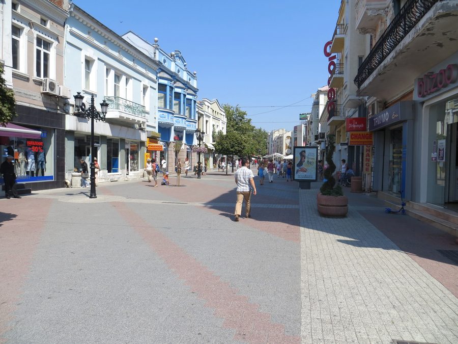 Stadtansicht von Plovdiv in Bulgarien.