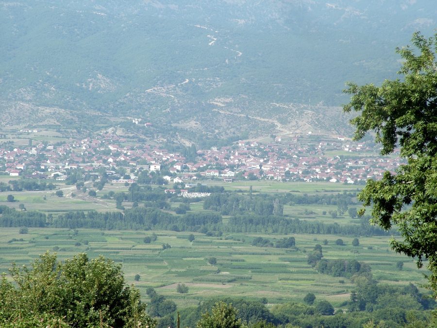 Blick auf Novo Selo in Mazedonien