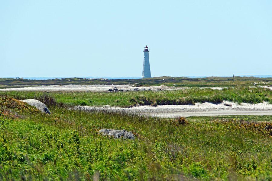 Cape-Sable-Leuchtturm an der Küste von Nova Scotia
