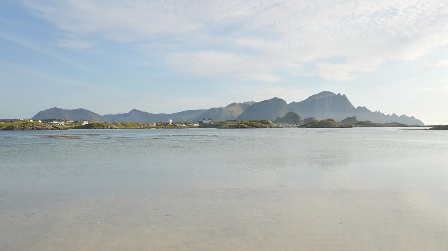 Paesaggio su Andøya ad Andøy, Norvegia