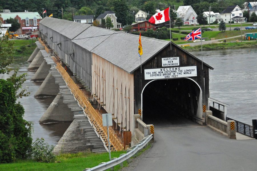 Hartland Bridge, un ponte coperto nel New Brunswick