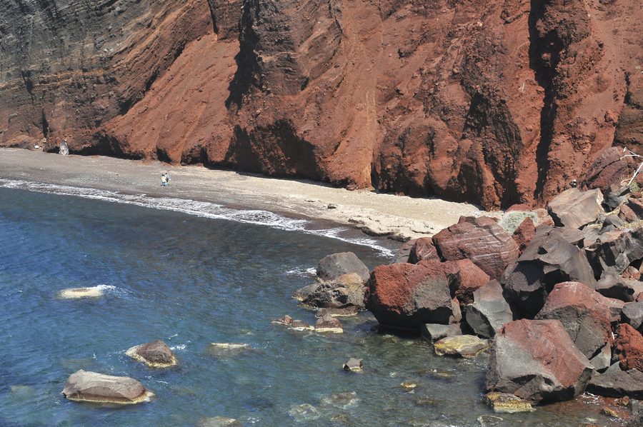 Red Beach ad Akrotiri a Santorini