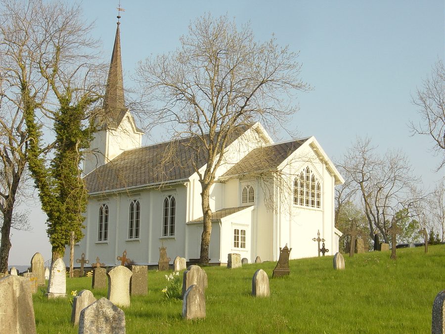 Chiesa di Gjemnes a Gjemnes, Møre og Romsdal, Norvegia