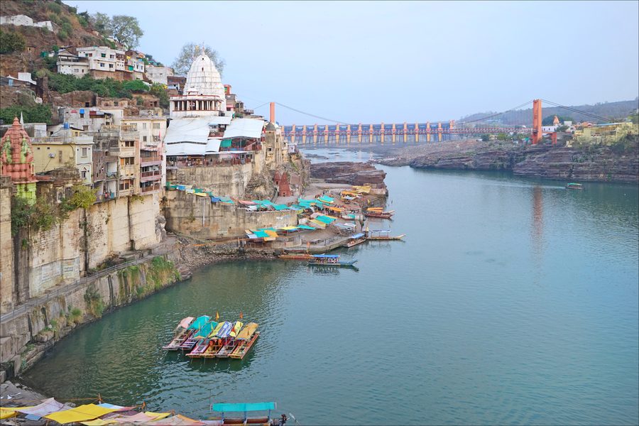 Narmada presso Omkareshwar in Madhya Pradesh