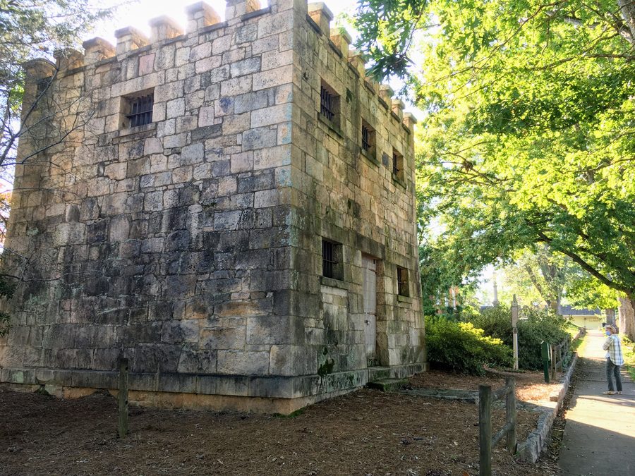 Historisches ehemaliges Gefängnis des Greene County in Greensboro, Georgia