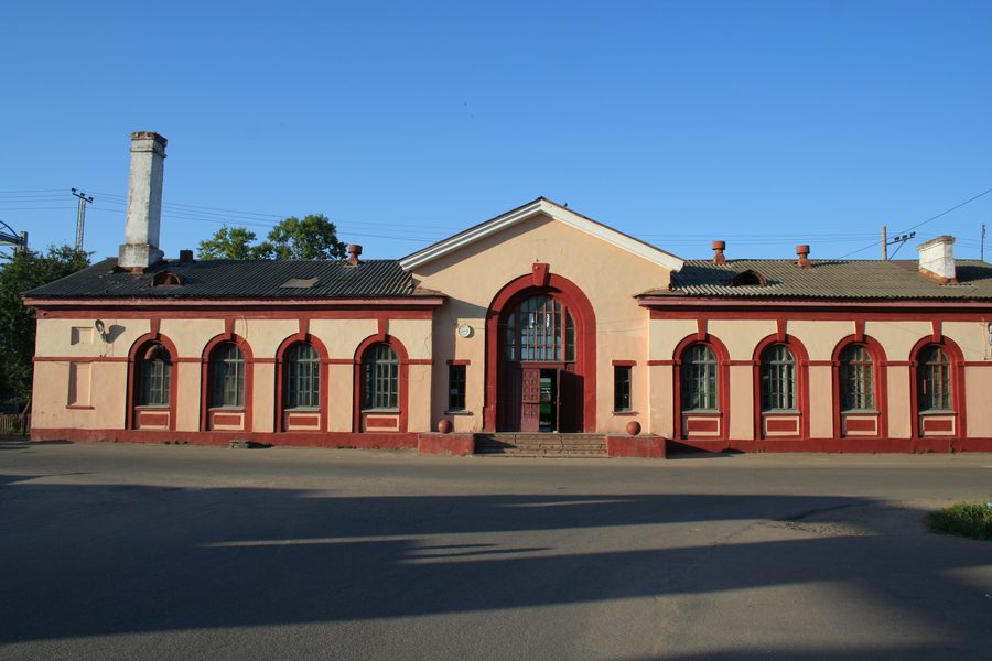 Stazione ferroviaria di Lichoslawl nell'oblast di Tver, Russia