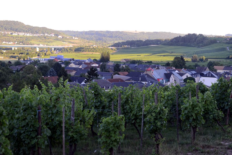 Vista dal Käpbierg su Remerschen.