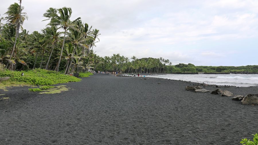 Punalu'u Beach in Pahala auf Hawaiʻi Island