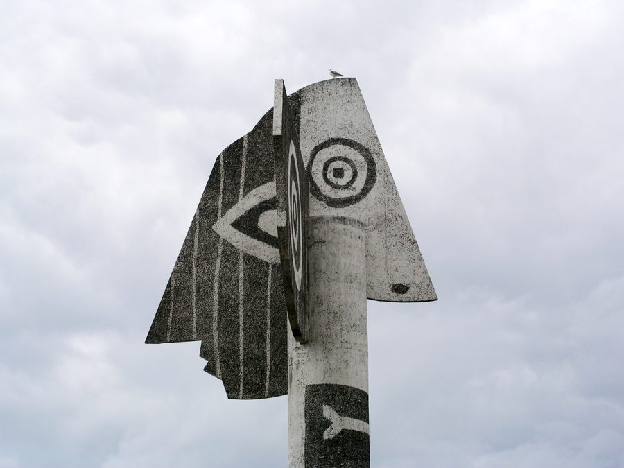 Statua di Picasso a Strandudden a Kristinehamn, Svezia