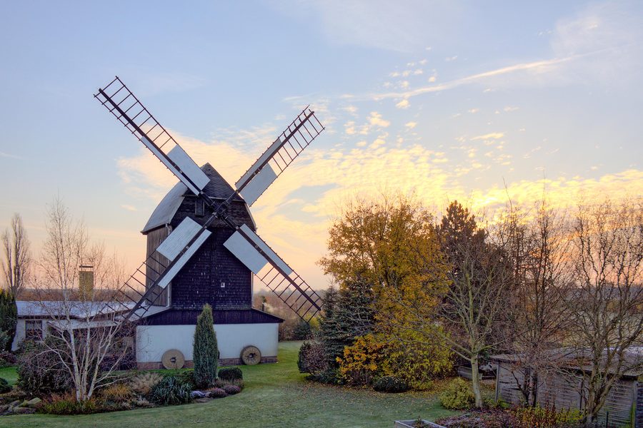 Mulino a vento Berndorfsche Bockwindmühle a Freiroda presso Schkeuditz