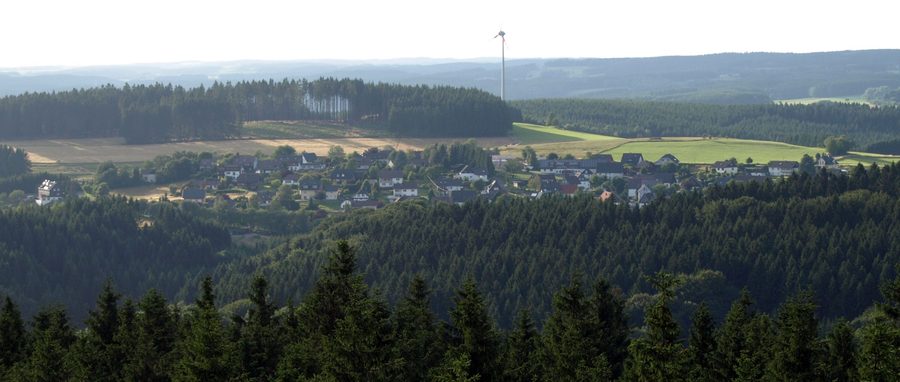 Blick vom Aussichtsturm Unnenberg auf Dannenberg