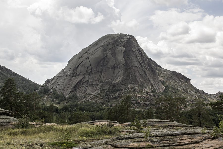 Bulka Mountain in Bayanaul National Park, Pavlodar Region, Kazakhstan.