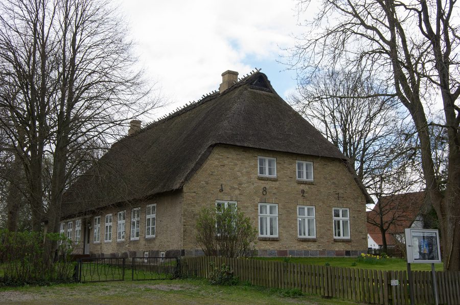 Denkmalgeschützte Kirche in Brodersby-Goltoft in Schleswig-Holstein