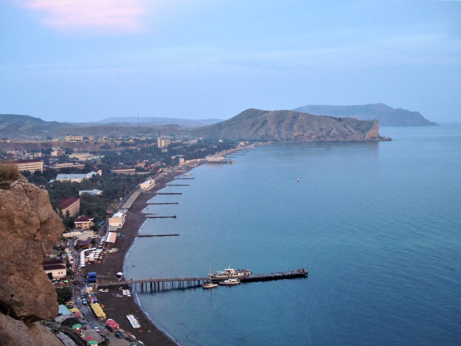 Baia di Sudak la sera, Crimea