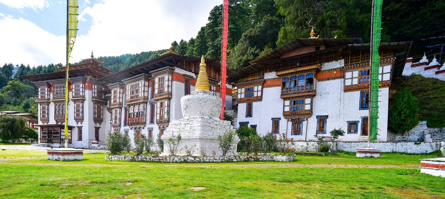 Kurjey Lhakhang im Tal von Bumthang, Bhutan