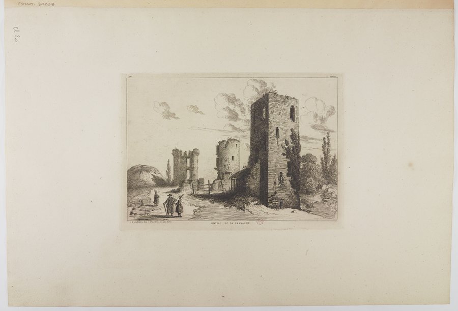 File:Château de la Garnache - (estampe) (1er état) - 15 septembre 1860 O. de Rochebrune inv. fec. et. exc. - btv1b10540334f.jpg