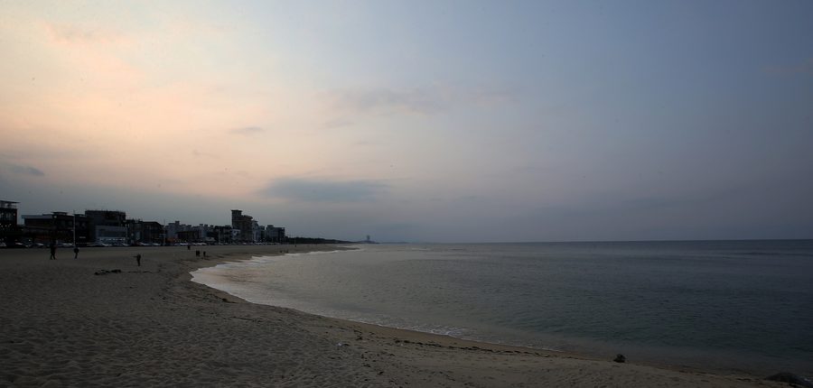 Gangneung Port on the East Sea coast in Gangwon-do, South Korea.