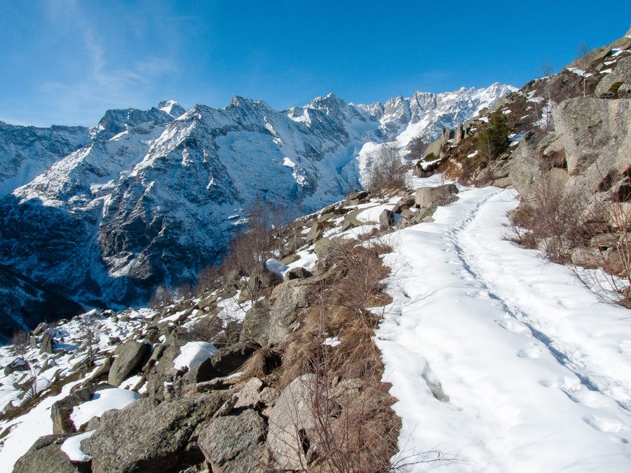 Mountain landscape in Val Grande in the Lanzo Valleys