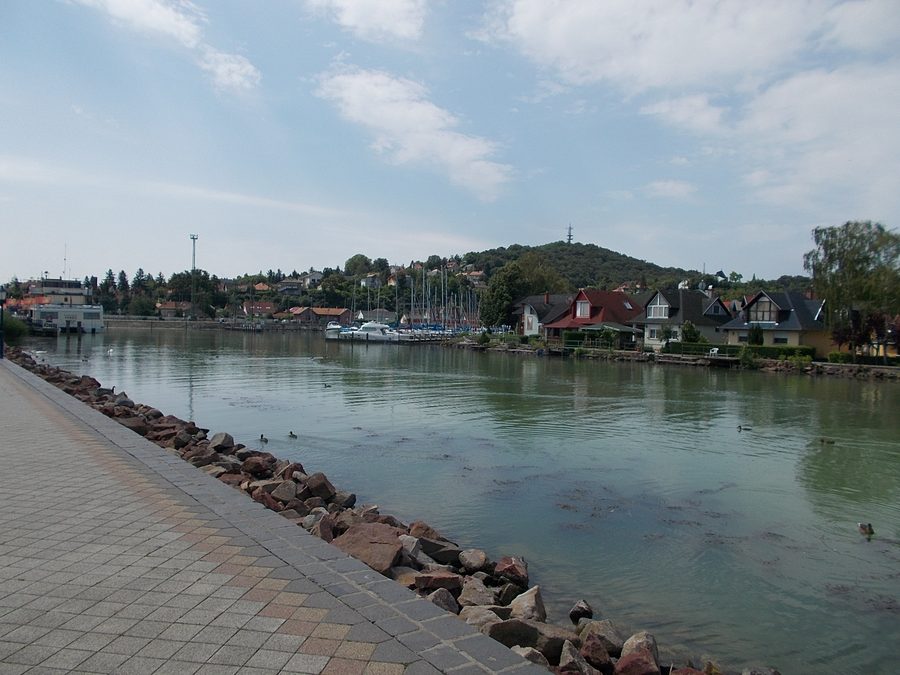 Marina e porto di Fonyód sul lago Balaton, Ungheria