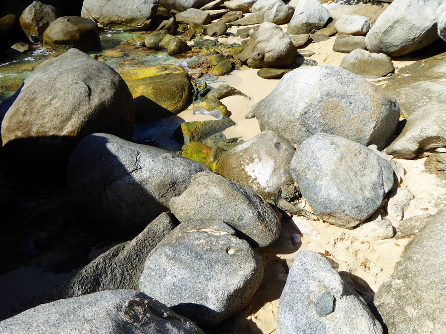 Granite boulders and sea pools at The Baths on Virgin Gorda.