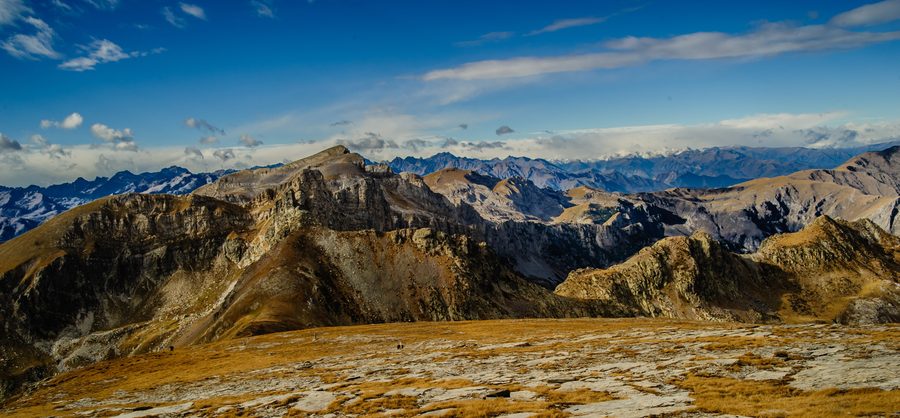 Paesaggio montano del Parco naturale del Marguareis e delle Alpi Marittime