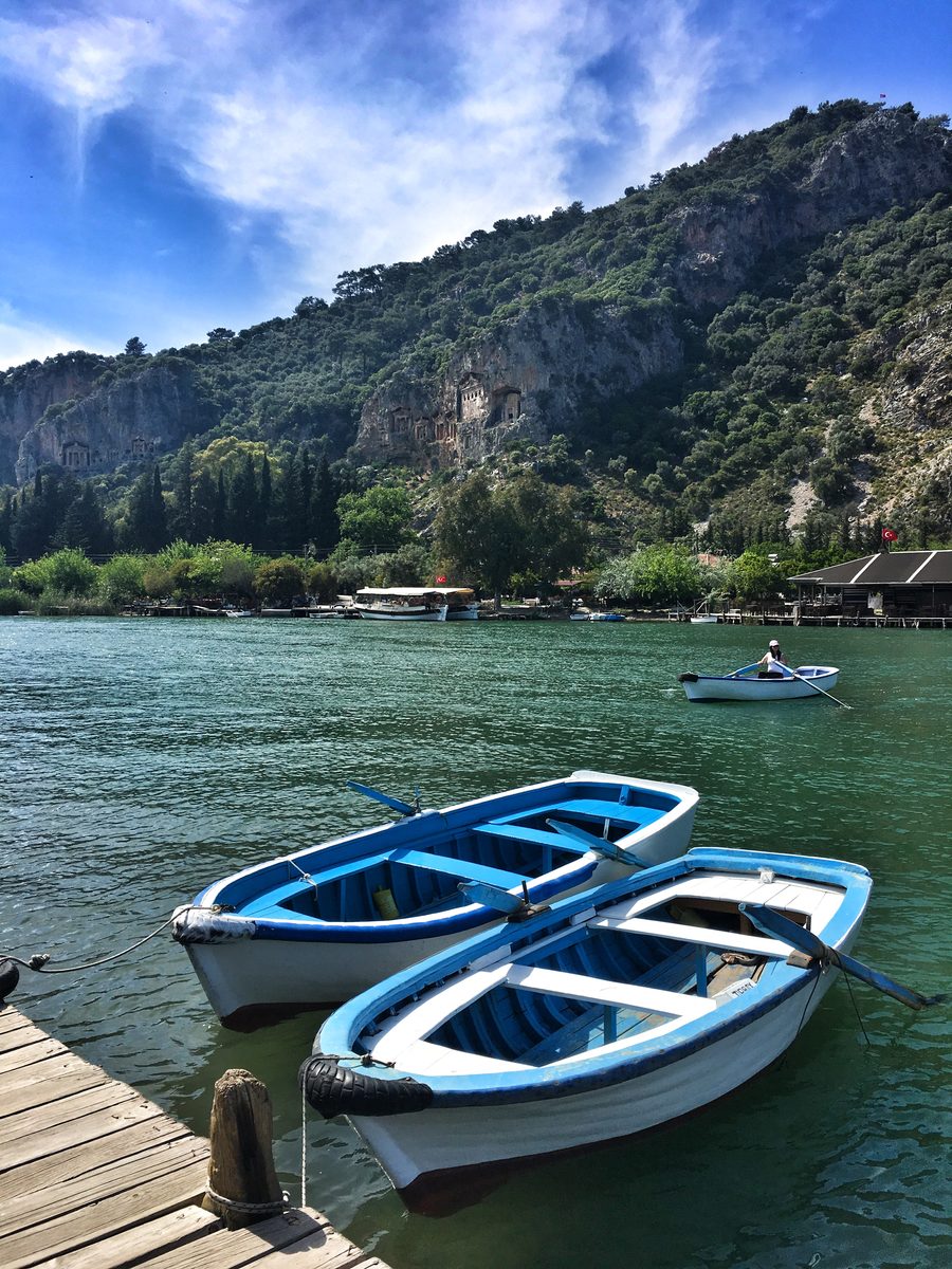 Tombe rupestri licie di Dalyan nella provincia di Muğla