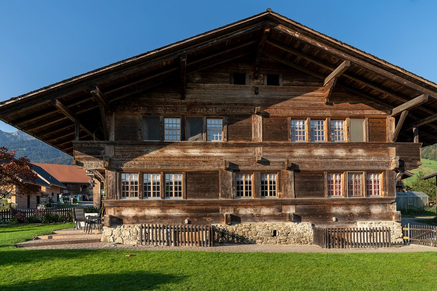 Bauernhaus in Mettlen bei Wattenwil im Kanton Bern