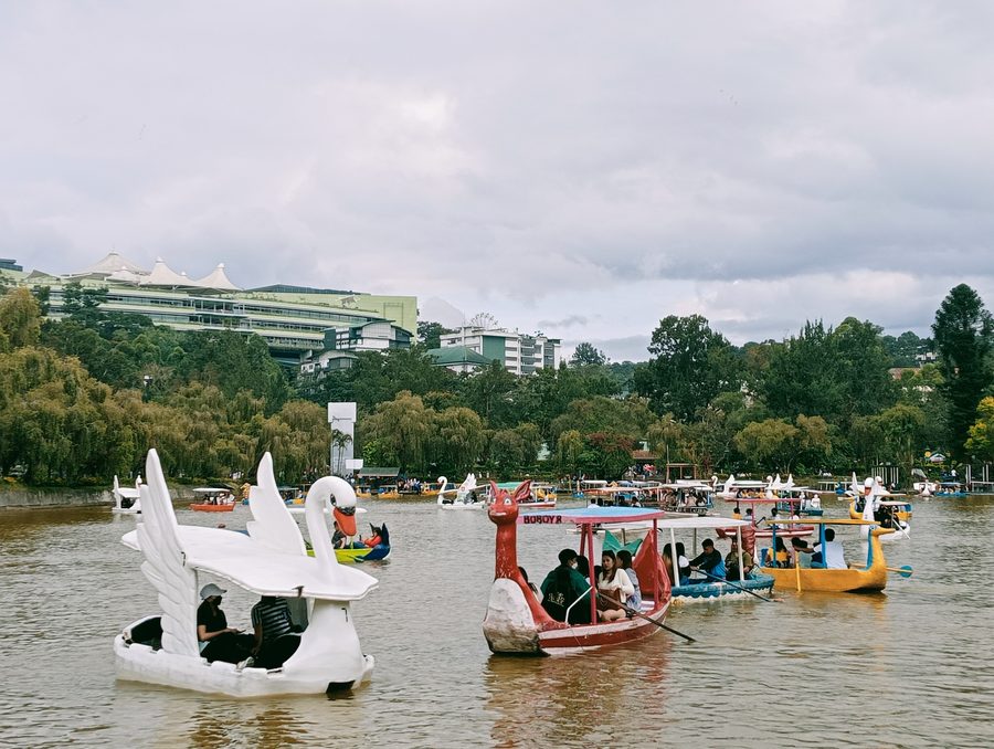Burnham Park a Baguio City con lago e aree verdi
