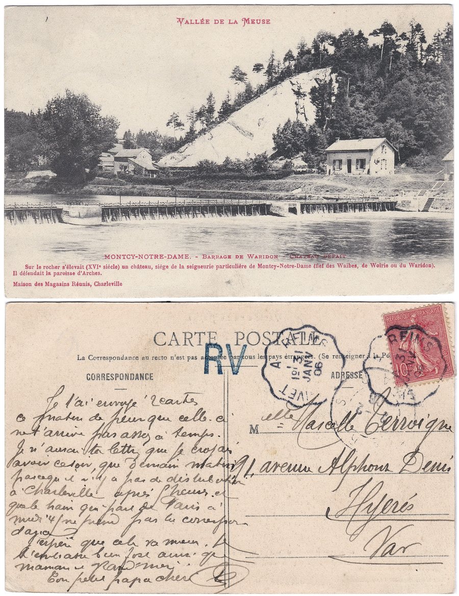 File:Vallée de la Meuse – Montcy-Notre-Dame – Barrage de Waridon - Château Défait. 01.jpg