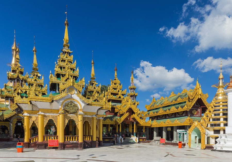 Shwedagon-Pagode in Yangon, Myanmar