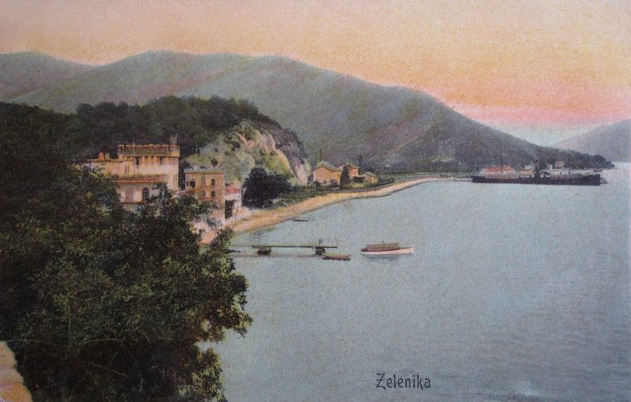 Historische Endstation der Schmalspurbahn und der Hafen von Zelenika